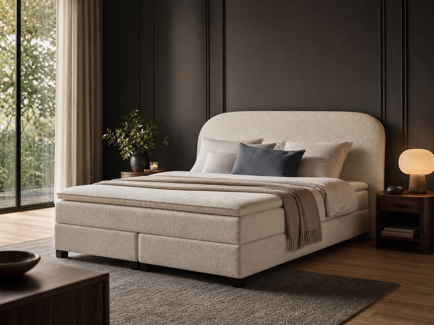 Serene premium bedroom designed around restorative sleep